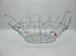 4X Oblong Oval Metal Wrie Multi-Purpose Baskets (image for) 4X Oblong Oval Metal Wrie Multi-Purpose Baskets