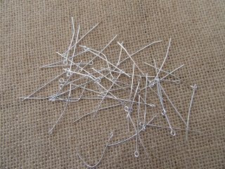 500Grams Silver Plated Eye Pins Jewelry Finding 41mm