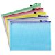 16Pcs A4 File Folder Documents Organizer Pouch Zipper Bag School