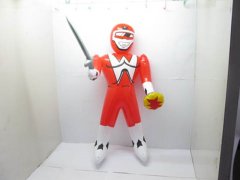 (image for) 12 Red Inflatable Power Rangers w/ Sword Blow-up Toy