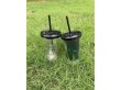 1Pc Shiny Skull Design Tumbler Leak-Proof Cold Cup w/Straw (image for) 1Pc Shiny Skull Design Tumbler Leak-Proof Cold Cup w/Straw