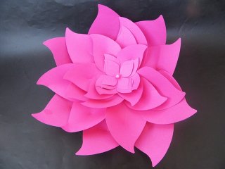 3Pcs Funny DIY Make Lotus Paper Flowers Kids Craft Scrapbooking