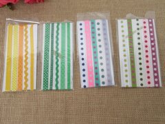 (image for) 20Sheets X 5Pcs Adhesive Printed Ribbon Craft Trim Embellishment