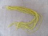 10Strands X 72Pcs Light Yellow Faceted Crystal Glass Beads 6x4mm