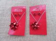 6Sheets Red Necklace Earring Studs Set Retail Package (image for) 6Sheets Red Necklace Earring Studs Set Retail Package
