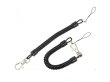(image for) 12Pcs Keychain Elastic Spiral Spring Strap Lanyard Key Ring