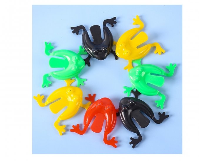 195Pcs Funny Jumping Frog Toys Party Favor Mixed Colour - Click Image to Close