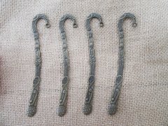 20Pcs Bronze Color Sporty Design Carved Hook Metal Bookmarks 20Pcs Bronze Color Sporty Design Carved Hook Metal Bookmarks
