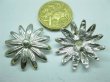 (image for) 50 Metal Flower Pendants Jewelery Finding ac-mp-ch18