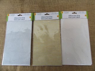 (image for) 6Pcs Adhesive Pearl Wrap Perfect for DIY Project Decor Mixed