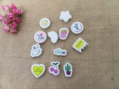 (image for) 4Sheetsx 12Pcs New Novelty Star Smile Face Ect Erasers Assorted