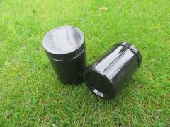 (image for) 12Pc Black Screw Empty PET Jars Storage Container 550ML 85x120mm