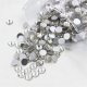 1000 Silver White Flat Back Diamonds Rhinestones 6mm 1000 Silver White Flat Back Diamonds Rhinestones 6mm