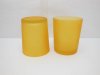 40 Frosted Glass Tea Light Holder Wedding Favor 6.5cm Orange