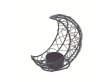 (image for) 1Pc Creative Black Three-Dimensional Moon Candlestick Home Decor