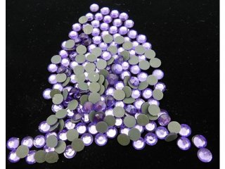 1400Pcs Round Purple Flatback Rhinestone Table Scatter 6mm