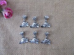 (image for) 50Pcs Ladies Hat Beads Charms Pendants Fit European Bracelet