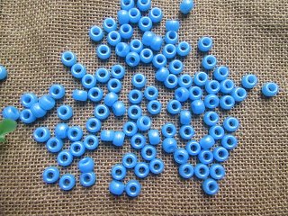 500g Blue Barrel Pony Beads Loose Bead 8mm (image for) 500g Blue Barrel Pony Beads Loose Bead 8mm