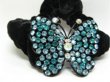1Pc Chic Designer Hair Clips,Rhinestone Floral Clip
