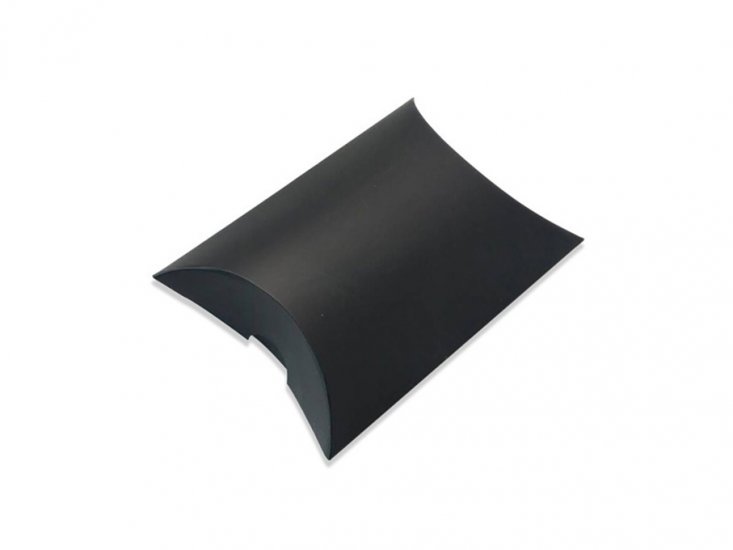 50X Kraft Black Wedding Favour/Bomboniere Pillow Boxes 9x6x2.5cm - Click Image to Close
