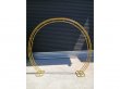 1X Golden Heavy Duty Large Circular Wedding Garden Arch 240x230c