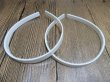 (image for) 1x White Headbands Hair Clips Craft for DIY 12MM