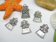 (image for) 20pcs Metal Beautiful Dress Charms yw-ac-mc61
