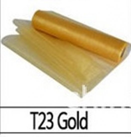 1Roll x 26M Organza Tulle Roll Wedding Decoration - Gold - Click Image to Close