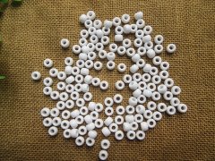 500g White Barrel Pony Beads Loose Bead 8mm be-p-ch561 500g White Barrel Pony Beads Loose Bead 8mm be-p-ch561