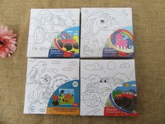 (image for) 1Pc Colour In Canvas Artist Painting Colouring Drawing Set 15x15