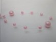 1Roll X 60Meter Pink Beaded Garland for Wedding Craft Dia.10mm (image for) 1Roll X 60Meter Pink Beaded Garland for Wedding Craft Dia.10mm