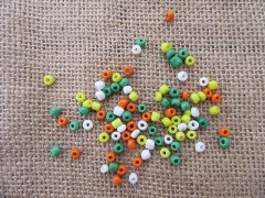 (image for) 20Pkts X 100Pcs Glass Seed Beads 4-5mm Mixed Color