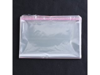 500 Clear Self-Adhesive Seal Plastic Bags 59x35cm