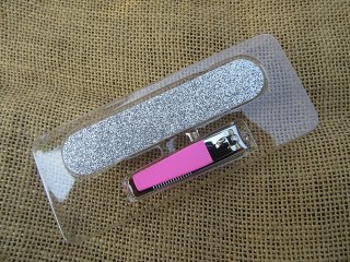 (image for) 12Set Professional Fashion Manicure Nail File & Clipper Set