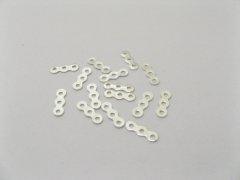 (image for) 1000 Silver Spacer Bars 3 Hole 10mm Connector Jewellery Finding