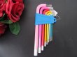 (image for) 8Pcs Wrench Set Hex Wrench Allen Key Mixed Color Hex Keys
