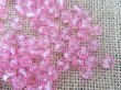491Grams (2100Pcs) Pink Plastic Round Facted Beads 8mm (image for) 491Grams (2100Pcs) Pink Plastic Round Facted Beads 8mm