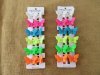 6Sheetx 12Pcs (36Prs) Butterfly Hair Clamp Clip Mixed Color