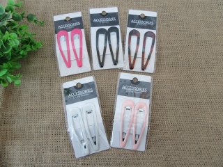 1Sheet X 2Pcs Metal Snap Hair Clips/Sleepies Bendies Assorted (image for) 1Sheet X 2Pcs Metal Snap Hair Clips/Sleepies Bendies Assorted