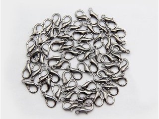 500 Gun Black Lobster Claw Clasps Jewellery Finding 16mm