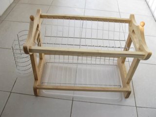 1X Dish Rack Plate Drainer "Kiosque" Stand dis-w206 (image for) 1X Dish Rack Plate Drainer "Kiosque" Stand dis-w206