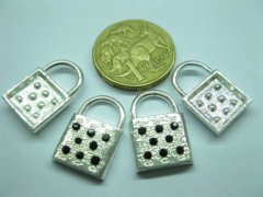 (image for) 150 Bulk Metal Lock Pendants Jewelery Finding
