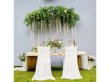 1Pc White Long Tutu Gauze Chair Cover Wedding Venue Banquet (image for) 1Pc White Long Tutu Gauze Chair Cover Wedding Venue Banquet