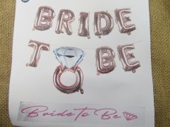 (image for) 2Sets Bride To Be Balloons Banner Bridal Shower Party Favor