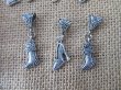 100Pcs Boot Shoe Beads Charms Pendants Fit European Bracelet