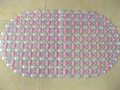 1Pc Clear Bubble Vinyl Bathroom / Floor Mat Rugs