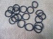 1Sheet x 60pcs Black Small Hair Ties Slim Elastic Hair Bands 2cm (image for) 1Sheet x 60pcs Black Small Hair Ties Slim Elastic Hair Bands 2cm