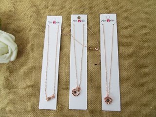 6Pcs Rosegold Fashion Necklace Jewellery Findings Assorted Desig