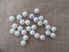 185Pcs White Round Simulated Pearl Beads 14mm DIY Fashion