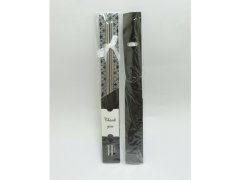 (image for) 10Pairs Stainless Steel Chopsticks in Artistic Sleeve - Black